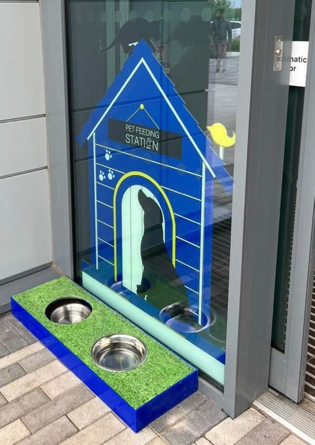 Dog feeding stations