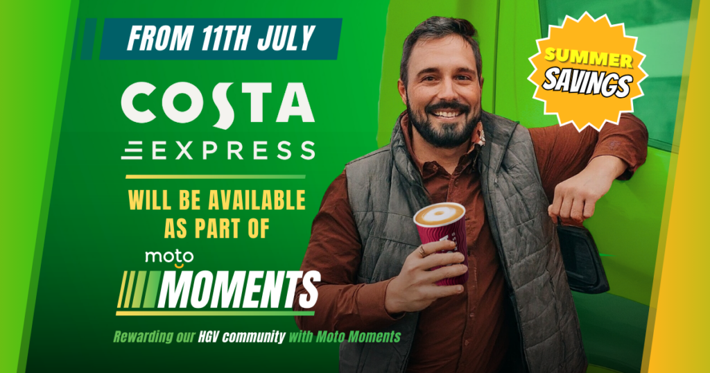 Costa express is part of Moto Moments redemption