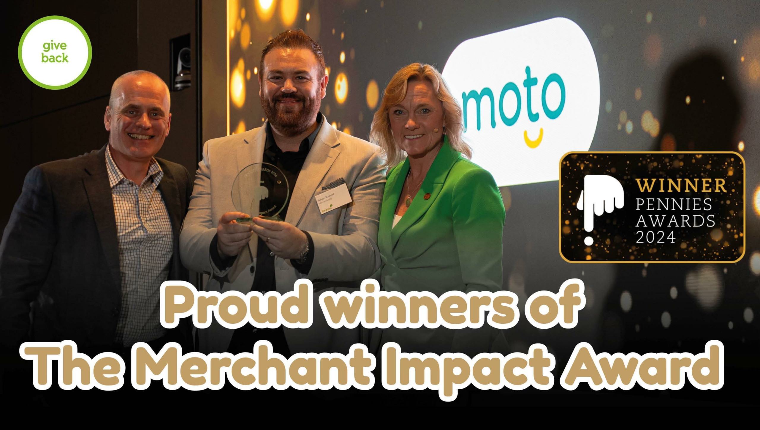 Moto win Merchant Impact Award at the Pennies award