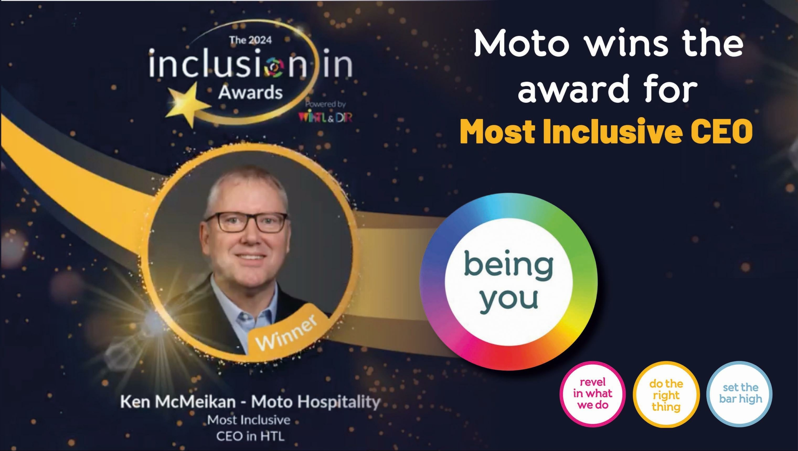 Ken McMeikan wins Most Inclusive CEO in the 2024 Inclusion In Awards